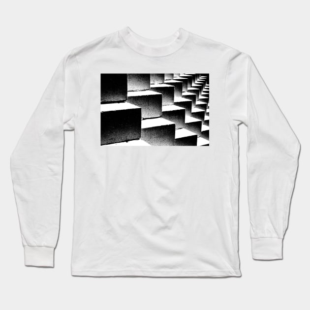 Composition in black and white Long Sleeve T-Shirt by thadz